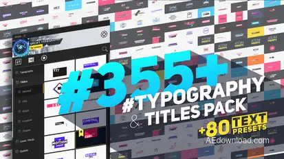 Big Pack of Typography | Atom Titles template preview