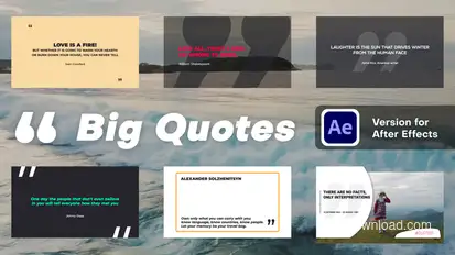 Big Quotes Titles template preview