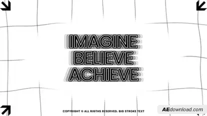 Big Stroke Text | AE Titles template preview