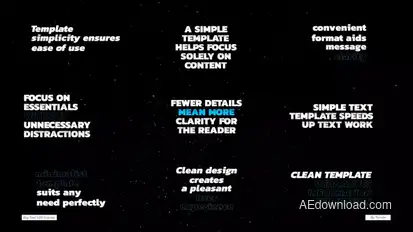 Big Text  AE Titles template preview