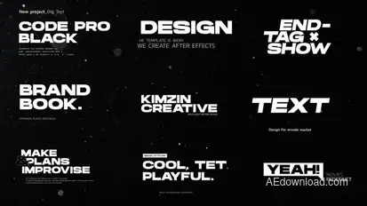 Big Text // After Effects Titles template preview