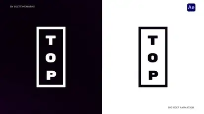 Big Text Animation | AE Titles template preview
