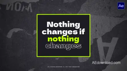 Big Text Animation | AE Titles template preview