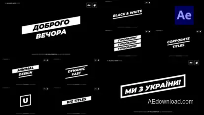 Big Titles Titles template preview