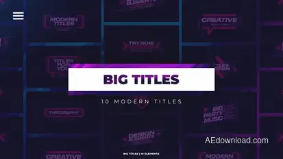 Big Titles Titles template preview