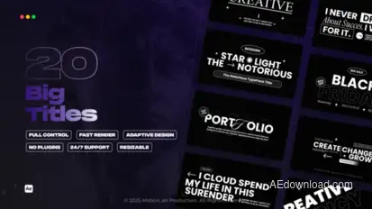 Big Titles Titles template preview