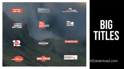Big Titles | AE Titles template preview