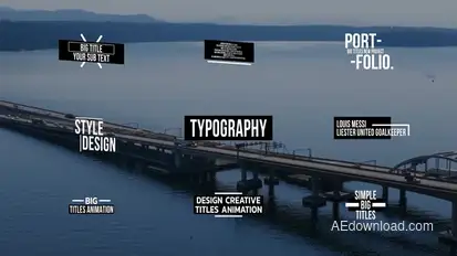 Big Titles | AE Titles template preview