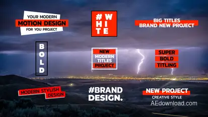 Big Titles | After Effects Titles template preview