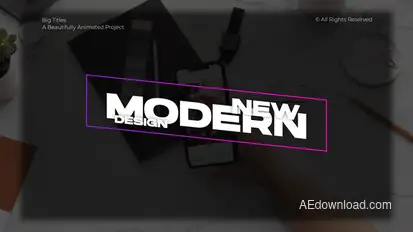 Big Titles | After Effects Titles template preview