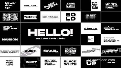 Big Titles | After Effects Titles template preview