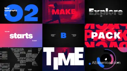 Big Titles -Typography Titles template preview