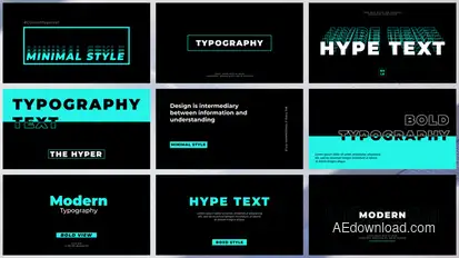 Big Typography Titles template preview