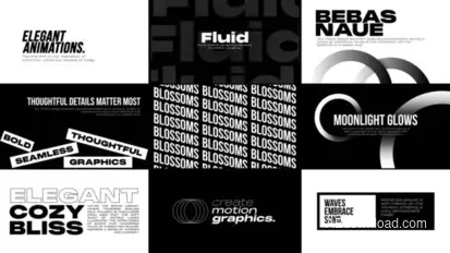 Big Typography _AE Video Displays template preview