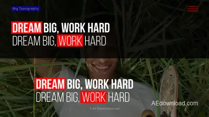 Big Typography | After Effects Titles template preview