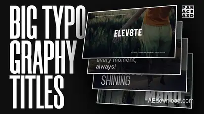 Big Typography Titles Video Displays template preview