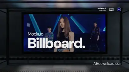 Billboard Mockup Video Displays template preview