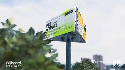 Billboard Mockup Video Displays template preview