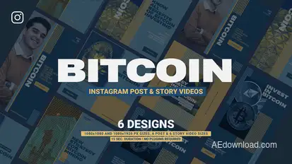 Bitcoin Promotion Instagram Product Promo template preview