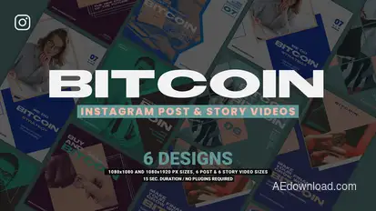 Bitcoin Promotion Instagram Product Promo template preview