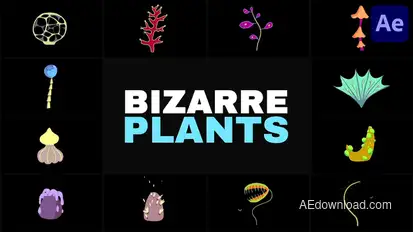 Bizarre Plants | After Effects Elements template preview