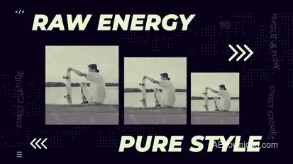 Black & White Urban Opener Openers template preview