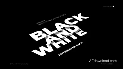 Black And White - Titles And Typography Titles template preview