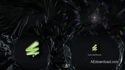 Black Cloth wave logo Reveal Logo Stings template preview