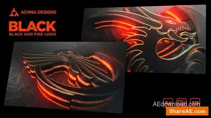Black Epic And Fire Logo Logo Stings template preview