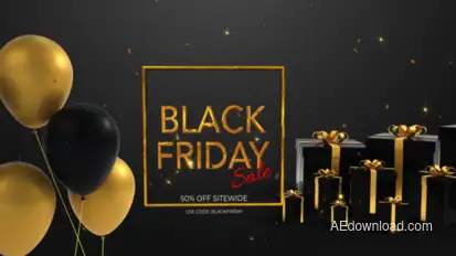 Black Friday Logo Stings template preview