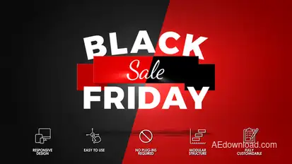 Black Friday Commercial Product Promo template preview