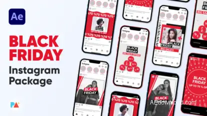 Black Friday Instagram Sale For After Effects Product Promo template preview