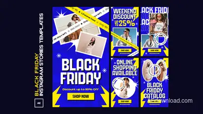 Black Friday Instagram Stories Product Promo template preview