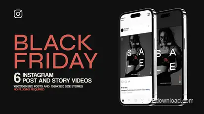 Black Friday Intagram Post and Story Product Promo template preview