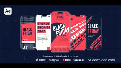 Black Friday Reels & Stories Product Promo template preview