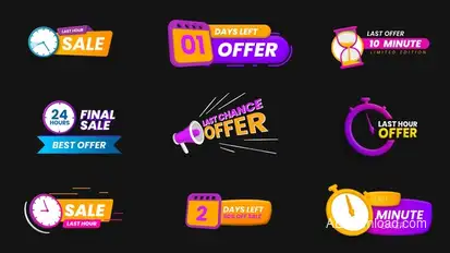 Black Friday Sale Banners Titles template preview