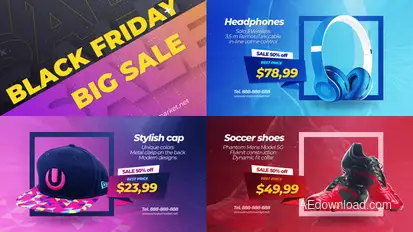 Black Friday Sale Promo Slideshow Product Promo template preview