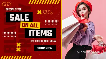 Black Friday Sale Slider Promo Product Promo template preview