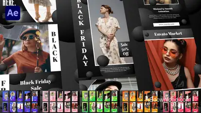 Black Friday Sale Stories Product Promo template preview