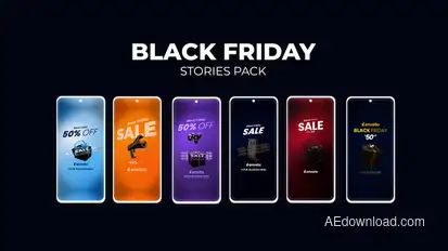 Black Friday Stories Pack Elements template preview