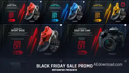 Black Friday Super Sale Promo Product Promo template preview