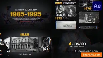 Black History Slideshow for After Effects Openers template preview
