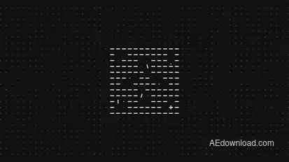 Black Square Logo Stings template preview