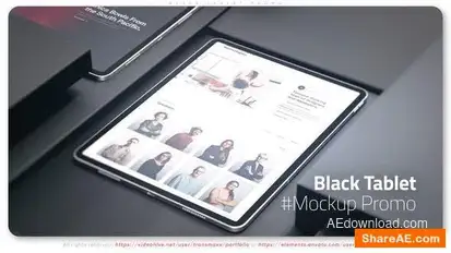 Black Tablet Promo Openers template preview