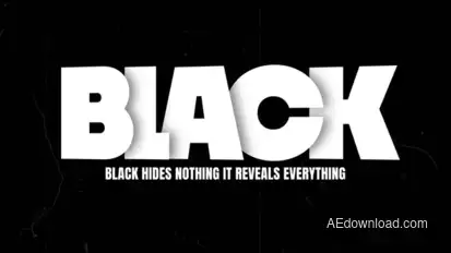 Black | Text Animations Titles template preview