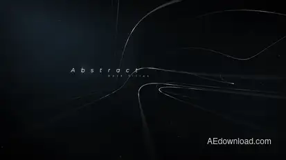 Black Titles | Abstract Lines Titles template preview