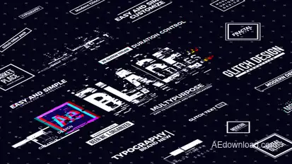 Blade Glitch Titles Titles template preview