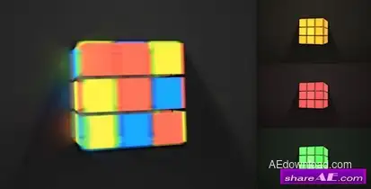 Videohive Block Transform Logo Reveal Logo Stings template preview