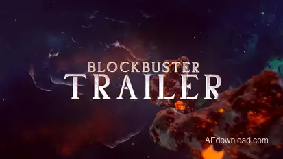 Blockbuster Trailer 19 Asteroids Titles template preview