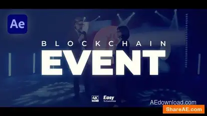 Blockchain Event Promo Openers template preview
